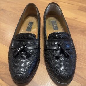Zelli Handcrafted in Italy Woven Tassel Loafers Bottega Style Sz 9 1/2